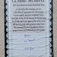 Vintage Claire Murray Nantucket Island Lighthouses Hooked Rug