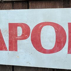Vintage Nautical Seaport Boulevard Handpainted Wooden Sign