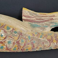Vintage Carved and Painted Bathing Mermaid Full Body Sculpture, 20th century