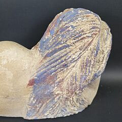 Vintage Carved and Painted Bathing Mermaid Full Body Sculpture, 20th century