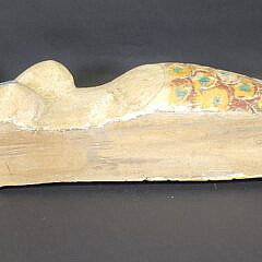 Vintage Carved and Painted Bathing Mermaid Full Body Sculpture, 20th century