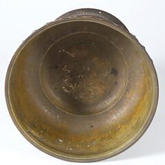 Asian Bronze Lotus Pedestal Bowl, 19th / 20th Century