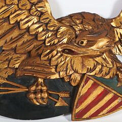 Louisburg Style Giltwood Eagle Wall Plaque by Richard Orr