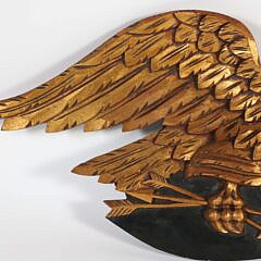 Louisburg Style Giltwood Eagle Wall Plaque by Richard Orr