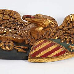 Louisburg Style Giltwood Eagle Wall Plaque by Richard Orr