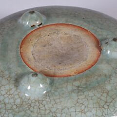 “Lonquan” Celedon Crackle Glazed Tripod Censer, Qing Dynasty
