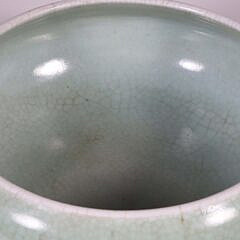 “Lonquan” Celedon Crackle Glazed Tripod Censer, Qing Dynasty