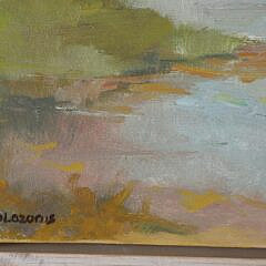 David Lazarus Oil on Canvas “Nantucket Town From Monomoy”