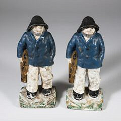 Two Cast Iron Sailor Doorstops