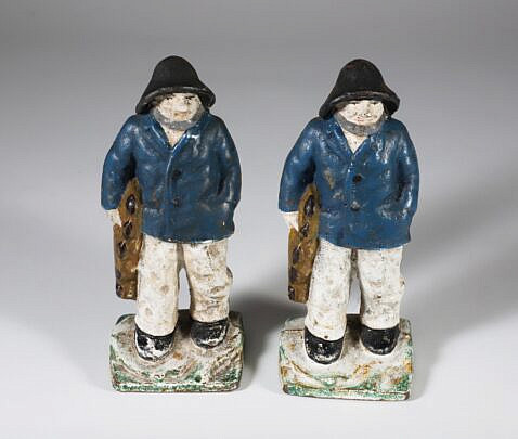 Two Cast Iron Sailor Doorstops