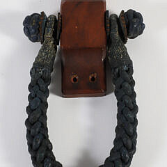 Pair of Vintage Tarred Ropework Beckets
