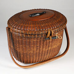 Jose Formoso Reyes (1902-1980) Nantucket Friendship Basket, circa 1978