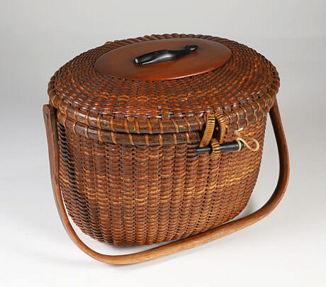 Jose Formoso Reyes (1902-1980) Nantucket Friendship Basket, circa 1978