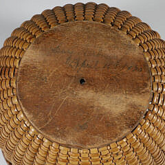 Lucy Starbuck’s Antique Round Nantucket Lightship Basket, circa 1870s
