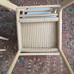 Set of Eight Morning Works Hand Crafted Highback Dining Chairs