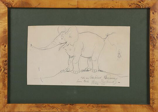 Tony Sarg (1880-1942)Pencil Drawing of an Elephant