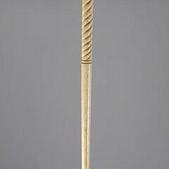 Whaler Made Architectural Capstan Grip Walking Stick, mid 19th Century,