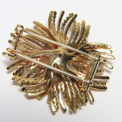 Tiffany & Co. 18k Yellow Gold Sea Urchin Brooch