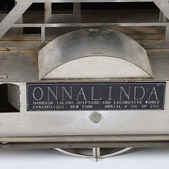 Mid Century Modern Half Hull Model of the Onalinda Sidewheel Ferry