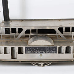 Mid Century Modern Half Hull Model of the Onalinda Sidewheel Ferry