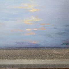 Arnold Desmarais Oil on Masonite “Quite Inlet”