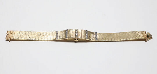 Jean Claud Vintage 14k Gold and Diamond Ladies Wristwatch