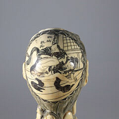 Massive Japanese Erotic Grip Walking Stick, 19th Century