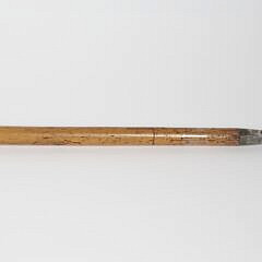 Carved Whippet Dog Head Grip Cane, 19th Century
