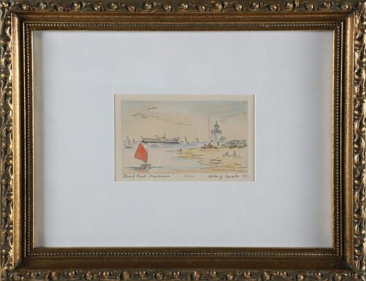 Betty J. Sarantis Limited Edition Print "Brant Point Nantucket" #12/100