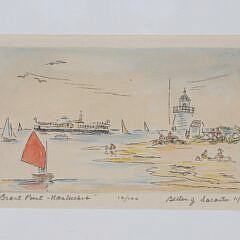 Betty J. Sarantis Limited Edition Print “Brant Point Nantucket” #12/100
