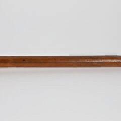 Large Carved Dog Head Grip Walking Stick, 19th Century