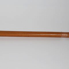 Carved Alligator C-Grip Cane, 19th Century