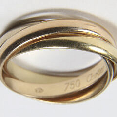 Vintage Cartier 18k Gold Trinity Ring