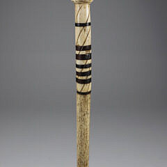 Whaler Made Knob Grip Walking Stick, 19th Century