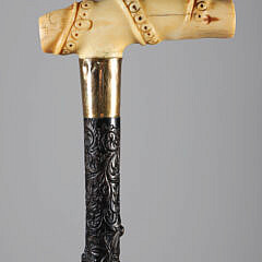 231-7000 19th Century L-Grip Cane A 5336 JPG