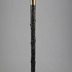Whaleman Carved L-Grip Cane, 19th Century