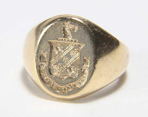 Tiffany & Co. 14k Gold Signet Ring