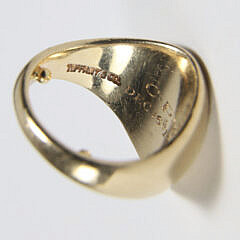 Tiffany & Co. 14k Gold Signet Ring