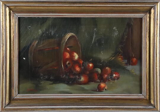Dee Macy Oil on Canvas "Apple Still Life"