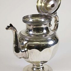 American Coin Silver Coffee Pot, Mulford Wendell & Co. Albany, New York
