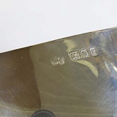 George V Sterling Silver Footed Art Decor Style Four-Handle Bowl, by Elkington & Co. Ltd, London, circa 1920
