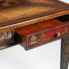 Maitland Smith Leather Bound Games Table