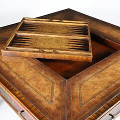 Maitland Smith Leather Bound Games Table