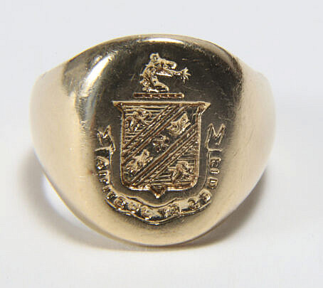 Tiffany & Co. 14k Gold Signet Ring
