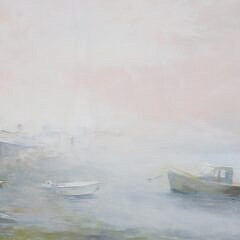 Dee Macy Oil on Board “Foggy North Wharf”