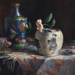 Dee Macy Oil on Canvas “Chinese Tabletop Still Life”