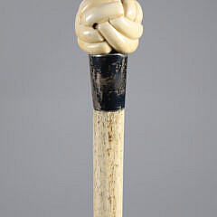26-7000 19th Century Whaler Made Walking Stick A 4746 JPG