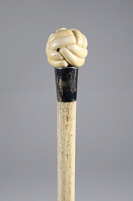 26-7000 19th Century Whaler Made Walking Stick A 4746 JPG