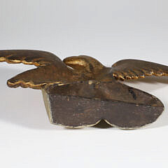 Vintage Gilt Cast Iron American Eagle Doorstop