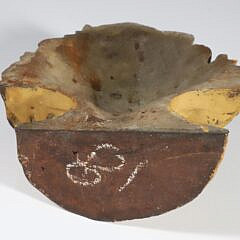 Antique Painted Cast Iron Cast Iron Flower Basket Doorstop